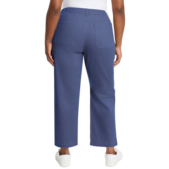 NWT G.H. Bass & Co. Women's Straight Leg Cotton Ankle Chino Pants - Picture 6 of 8